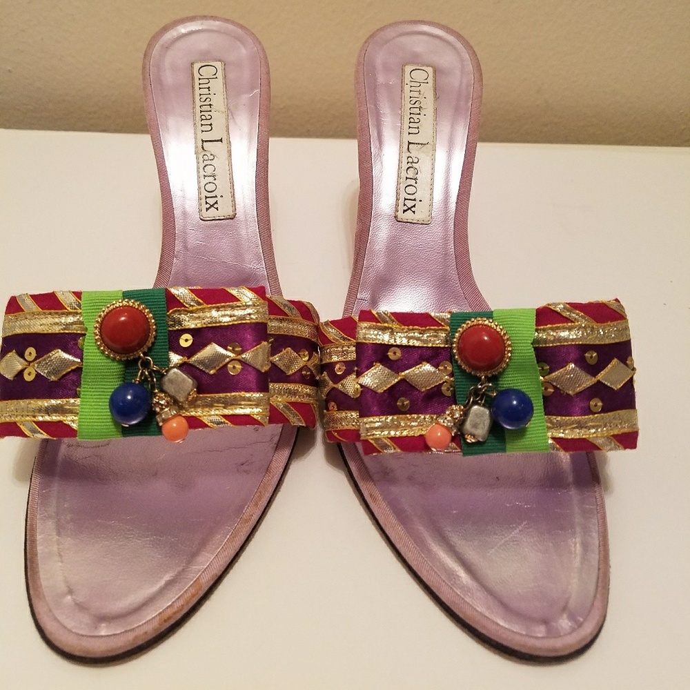 SOLD Christian Lacroix Maharaja Slides 40